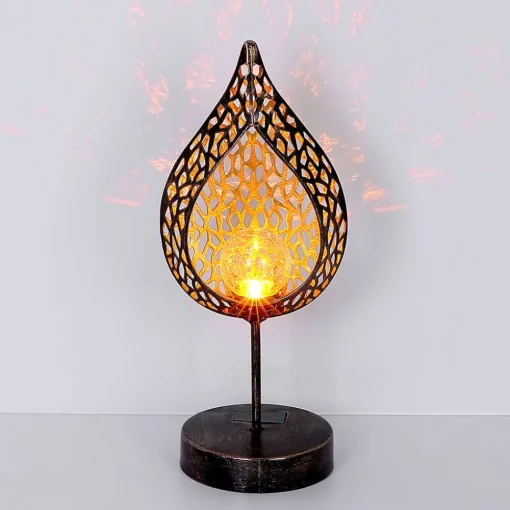 Globo 33528 LED-solcellelampe i bladform| Dekorasjonsbelysning|Terrassebelysning