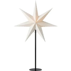 Markslöjd Adventsstjerne med fot Lively, hvit/svart Sale