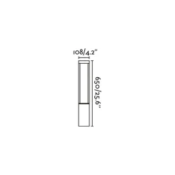 FARO BARCELONA Agra LED-gatelampe, brun, aluminium, høyde 65 cm| Gatebelysning, Pullert Belysning