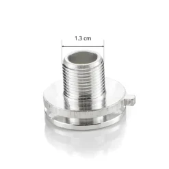 GLOBAL Aluminiumnippel for strømskinneadapter M 13 x 1| Skinnesystem