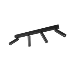 Trio Lighting Ambala LED downlight, 4 lyskilder, svart, metall, CCT, dimbar Clearance