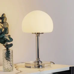 Steinhauer Ancilla - krom LED-bordlampe med dimmer| Bordlamper