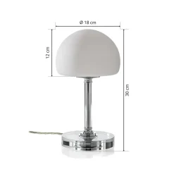 Steinhauer Ancilla - krom LED-bordlampe med dimmer| Bordlamper