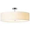 Brilliant Andria taklampe i tekstil, 60 cm, hvit Discount