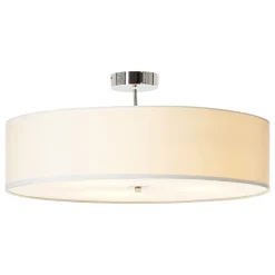 Brilliant Andria taklampe i tekstil, 60 cm, hvit Discount