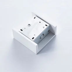 Lindby Anneke - firkantet LED-vegglampe i gips| Design- Og Hotellbelysning|Led-Innendørs