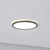 TK Lighting Aqua LED-panel, Ø 30 cm, svart, metall/plast, CCT dimbar| Kontorbelysning