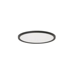 TK Lighting Aqua LED-panel, Ø 30 cm, svart, metall/plast, CCT dimbar| Kontorbelysning