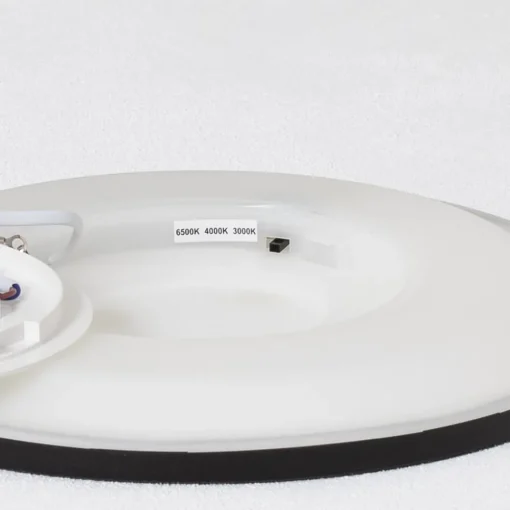 TK Lighting Aqua LED-panel, Ø 30 cm, svart, metall/plast, CCT dimbar| Kontorbelysning