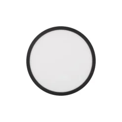 TK Lighting Aqua LED-panel, Ø 30 cm, svart, metall/plast, CCT dimbar| Kontorbelysning