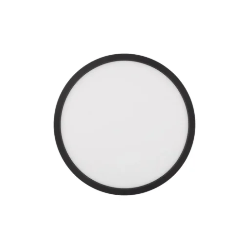 TK Lighting Aqua LED-panel, Ø 30 cm, svart, metall/plast, CCT dimbar| Kontorbelysning