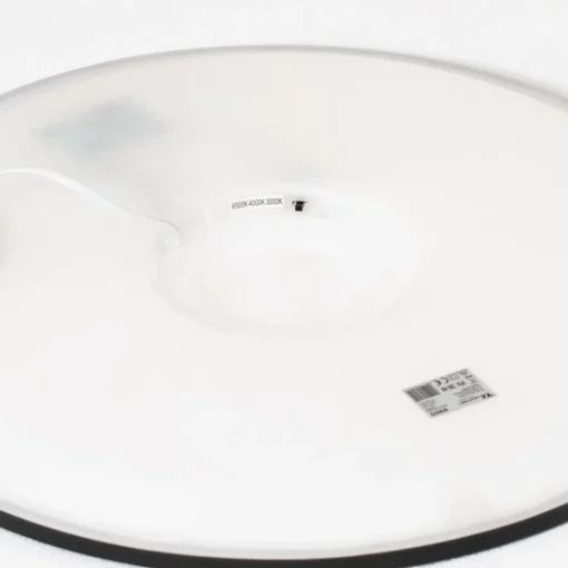 TK Lighting Aqua LED-panel, Ø 50 cm, svart, metall/plast, CCT dimbar| Butikkbelysning|Led-Innendørs