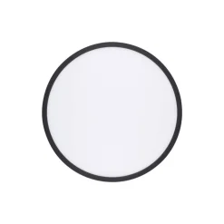 TK Lighting Aqua LED-panel, Ø 40 cm, svart, metall/plast, CCT dimbar Discount