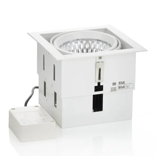 Arcchio Adin LED-innbyggingslampe, 4 000 K, 25,9 W, hvit| Butikkbelysning|Downlights