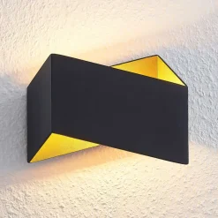 Arcchio Assona vegglampe, svart-gull Outlet