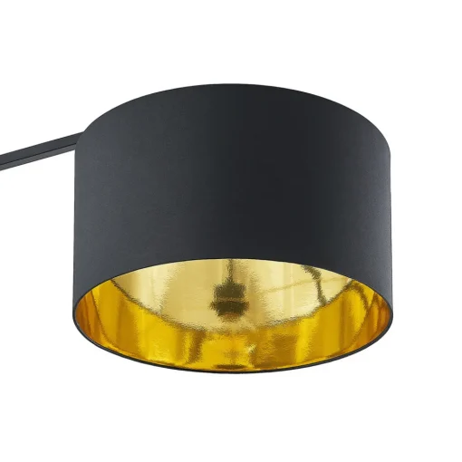 Arcchio buelampe Mossa, 200 cm, svart-gull, tekstil Sale