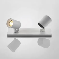 Arcchio downlight Iavo, 30 cm, hvit, 2 lyskilder, metall| Butikkbelysning|Design- Og Hotellbelysning