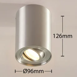 Arcchio downlight Jolina, rund, grå, 13 cm, metall Discount