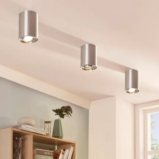 Arcchio downlight Jolina, rund, grå, 13 cm, metall Discount