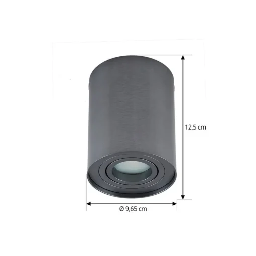 Arcchio downlight Jolina, rund, gunmetal, 13 cm, metall| Spotter I Tak