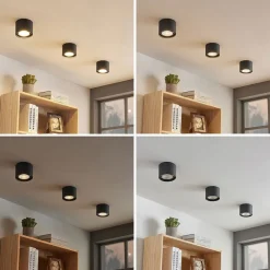 Arcchio downlight Mabel, Ø 12 cm, grå, metall, GU10| Butikkbelysning|Design- Og Hotellbelysning