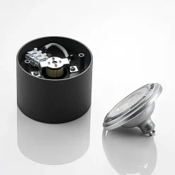 Arcchio downlight Mabel, Ø 12 cm, grå, metall, GU10| Butikkbelysning|Design- Og Hotellbelysning