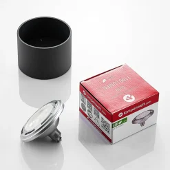 Arcchio downlight Mabel, Ø 12 cm, grå, metall, GU10| Butikkbelysning|Design- Og Hotellbelysning