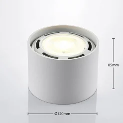 Arcchio downlight Mabel, Ø 12 cm, hvit, metall, GU10 Clearance
