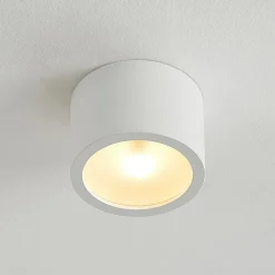 Arcchio downlight Nieva, G9, hvit, rund, Ø 10cm, metall| Kontorbelysning|Downlights