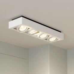 Arcchio downlight Ronka, 65 cm, 4 lyskilder, hvit, GU10 New