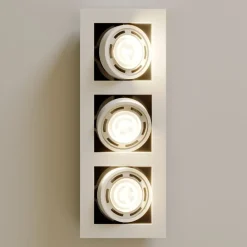 Arcchio downlight Ronka, 50 cm, 3 lyskilder, hvit, GU10 Best