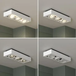 Arcchio downlight Ronka, 50 cm, 3 lyskilder, hvit, GU10 Best