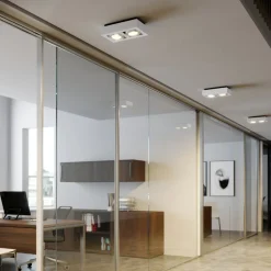 Arcchio downlight Ronka, 34 cm, 2 lyskilder, hvit, GU10 New