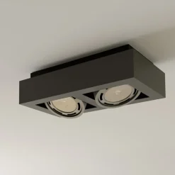 Arcchio downlight Ronka, 34 cm, 2 lyskilder, grå, GU10| Design- Og Hotellbelysning