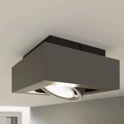 Arcchio downlight Ronka, grå, 19 cm x 19 cm, GU10 Clearance