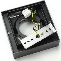 Arcchio downlight Ronka, grå, 19 cm x 19 cm, GU10 Clearance