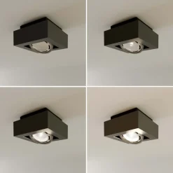 Arcchio downlight Ronka, grå, 19 cm x 19 cm, GU10 Clearance