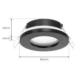 Arcchio downlight Sylvi sort Ø 8,2 cm Hot