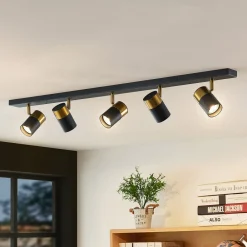 Arcchio Evaro takspot, gullring bak, 5-lk.| Butikkbelysning|Kontorbelysning