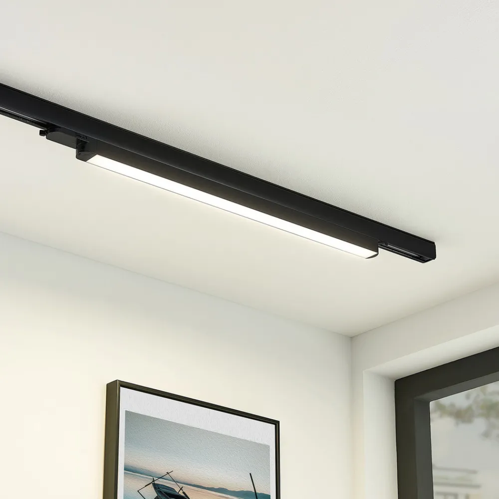 Arcchio Harlow LED-skinnelampe, svart, 69 cm, 4 000 K Hot