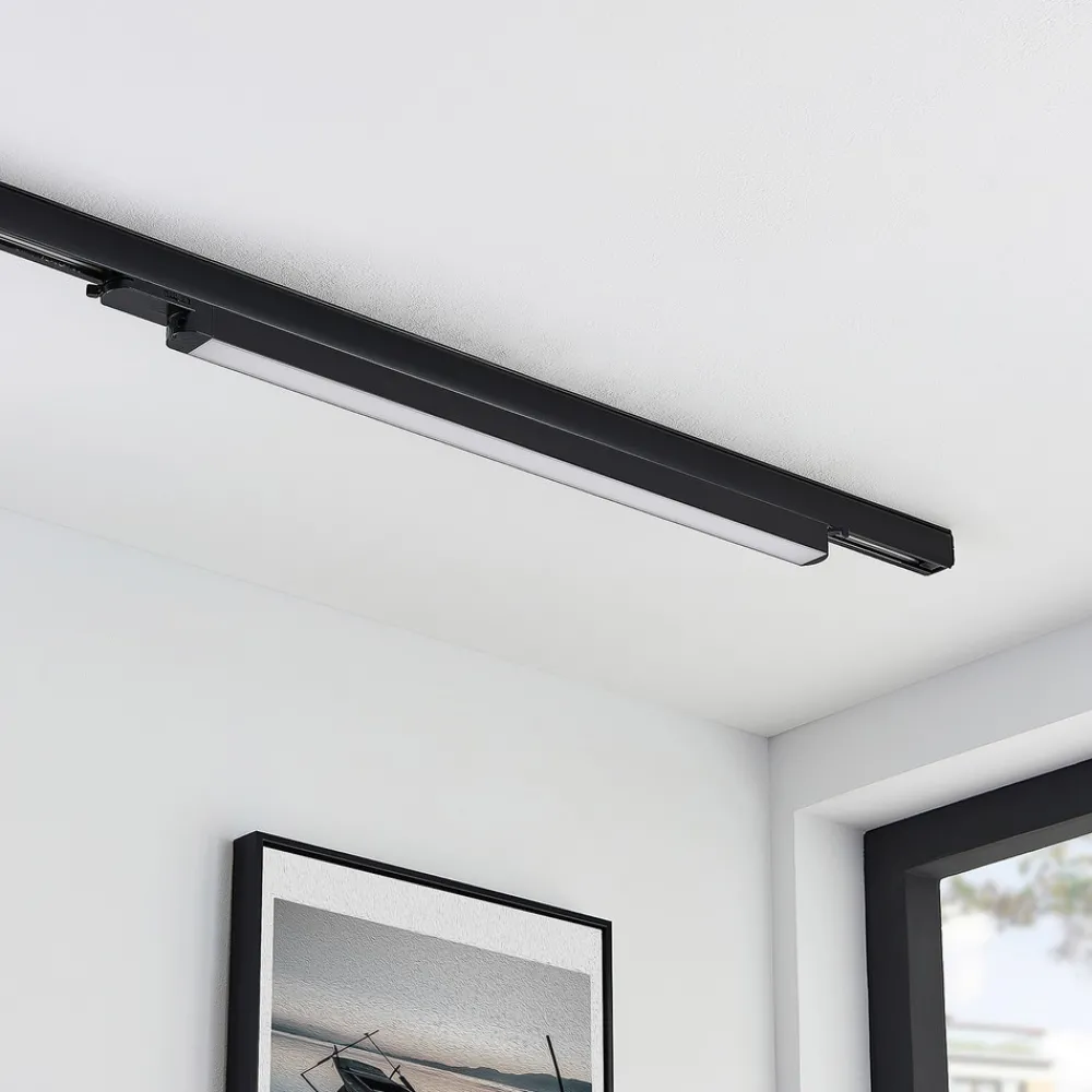 Arcchio Harlow LED-skinnelampe, svart, 69 cm, 4 000 K Hot