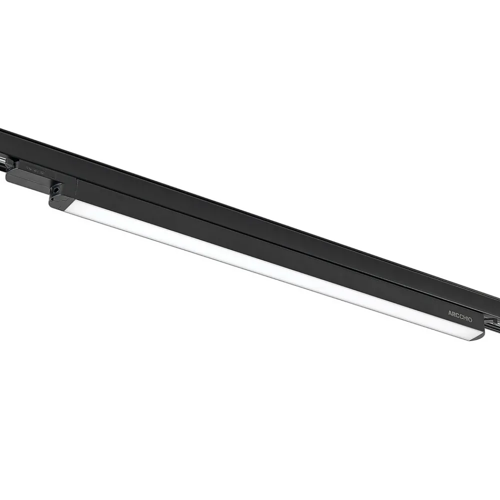 Arcchio Harlow LED-skinnelampe, svart, 69 cm, 4 000 K Hot