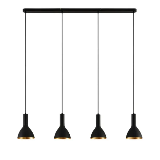 Arcchio hengelampe Cosmina, 4 lyskilder, lengde 120 cm, svart Discount