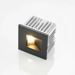 Arcchio innfelt vegglampe Zamo, G9, svart, 12 cm, IP65| Kommersiell Utebelysning|Terrassebelysning