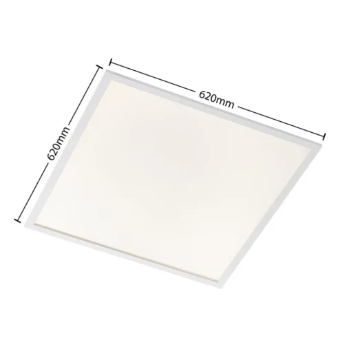 Arcchio LED innfelt panel Vinas, 62 cm, hvit, aluminium, CCT| Butikkbelysning|Design- Og Hotellbelysning