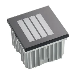 Arcchio LED innfelt vegglampe Zamo, lamell, svart, IP65| Kommersiell Utebelysning