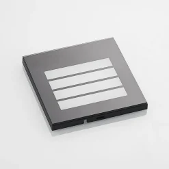 Arcchio LED innfelt vegglampe Zamo, lamell, svart, IP65| Kommersiell Utebelysning