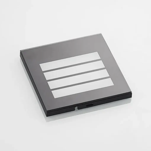 Arcchio LED innfelt vegglampe Zamo, lamell, svart, IP65| Kommersiell Utebelysning