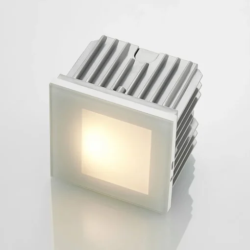 Arcchio LED innfelt vegglampe Zamo, hvit, 11 cm, metall, IP65| Kommersiell Utebelysning|Led-Utendørs