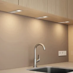 Arcchio LED-benkbelysning Nortra, sett med 3 stk, grå, aluminium Discount